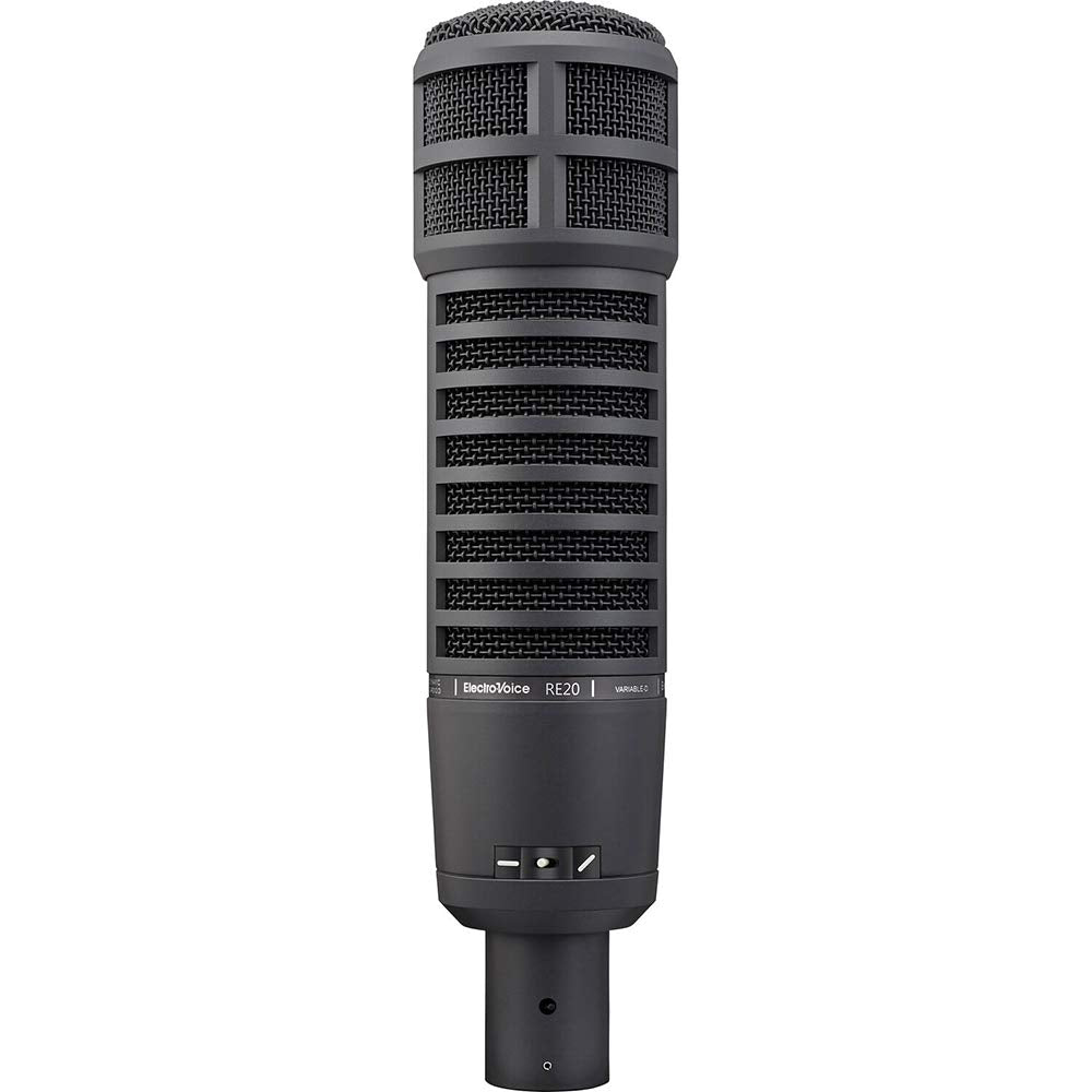 Electro-Voice RE20 Broadcast Announcer Microphone (Black) Bundle with Electro-Voice 309A Mic Shockmount